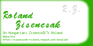 roland zisencsak business card
